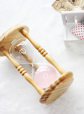 少女心木框沙漏十分钟流沙时间计时器桌面摆件北欧创意个性礼物