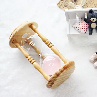 少女心木框沙漏十分钟流沙时间计时器桌面摆件北欧创意个性礼物