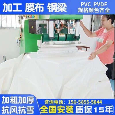 膜结构膜布张拉膜布m膜材加工膜结构停车棚汽车棚景观雨棚pvdf膜