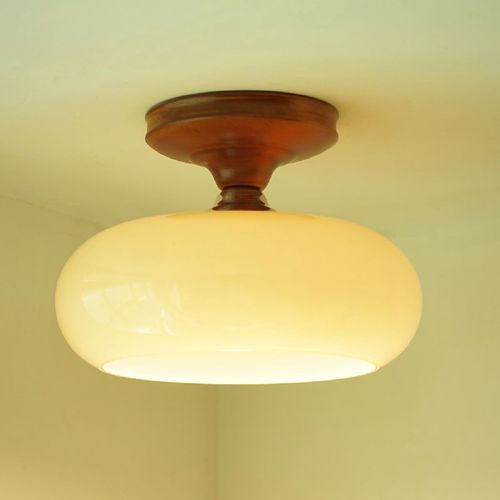 阳台灯法式卫生间实木过道玄关衣帽间复古奶油入户走廊卧室吸顶灯