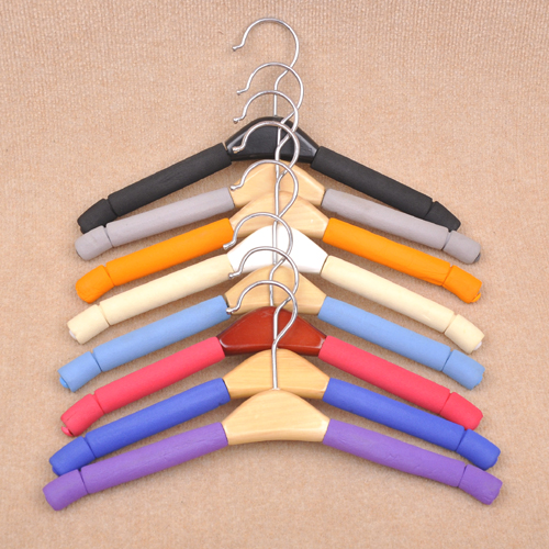 实木衣架服装店儿童防滑衣服架木头衣撑衣挂衣柜木质裤架