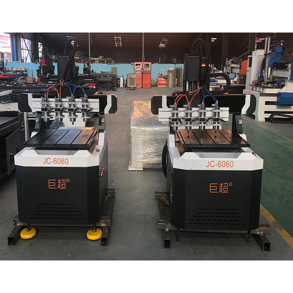 6060四头工艺品猛犸牙金属浮雕机数控立体凹凸铜模雕刻机