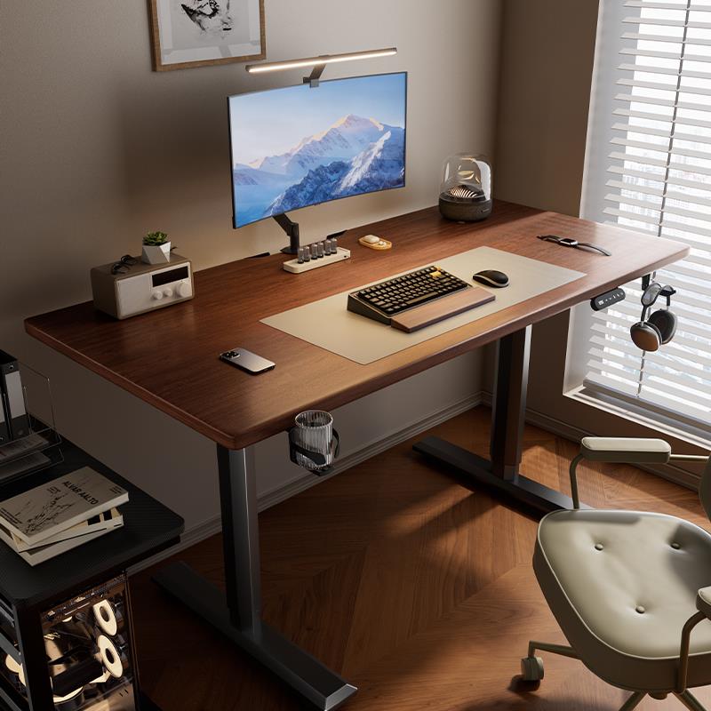 品登电动升降桌智能电脑桌可升降电竞桌子家用学习办公书桌工作台