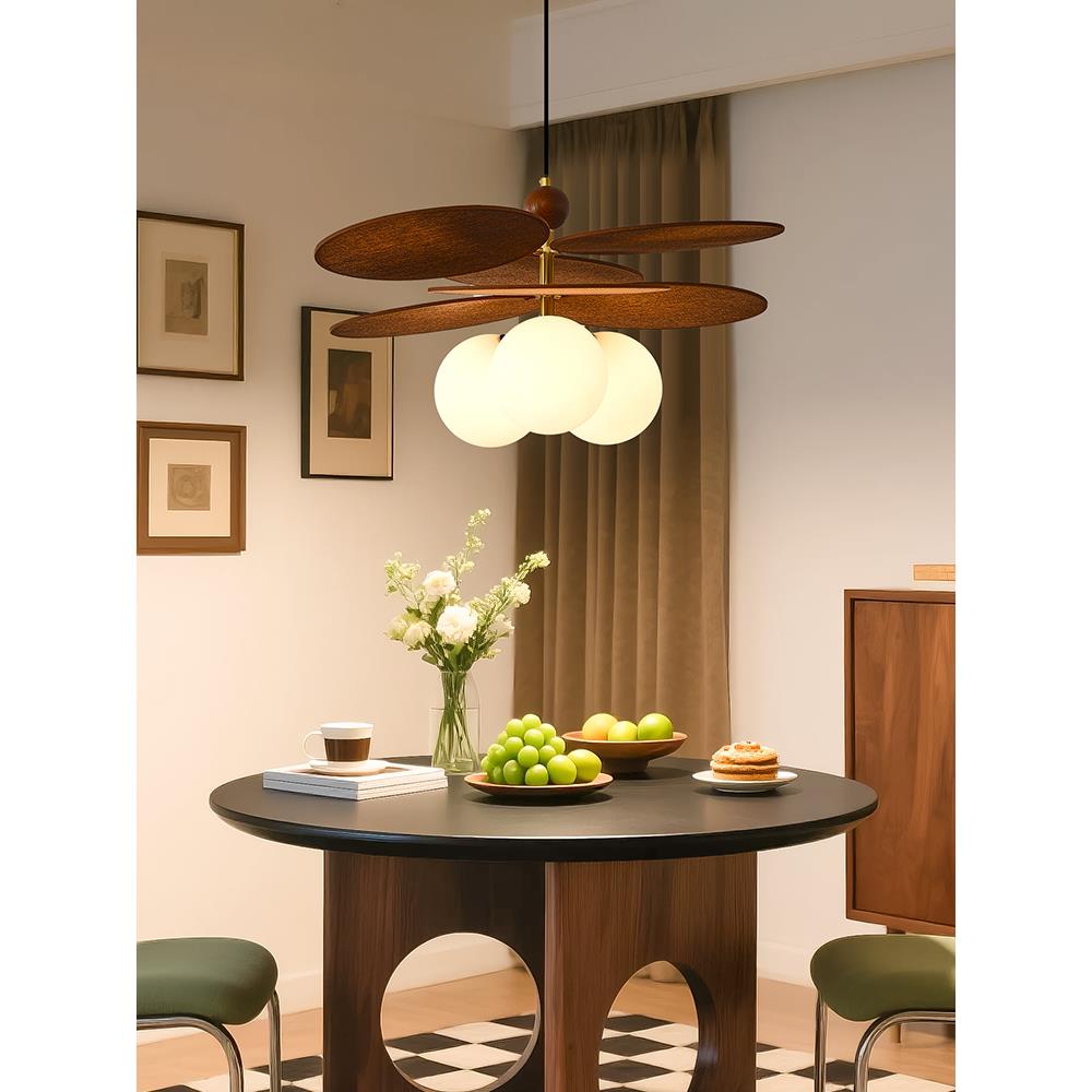 新款法式中古藤编吊灯卧室餐厅灯餐桌阳台复古创意艺术南洋侘寂风