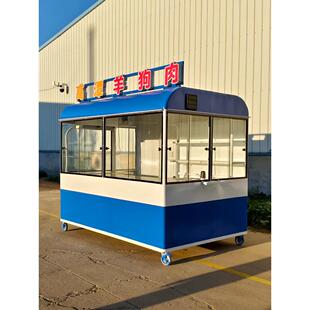 网红餐车移动小吃车多功能早餐夜市摆摊车景区商业街造型车手推车