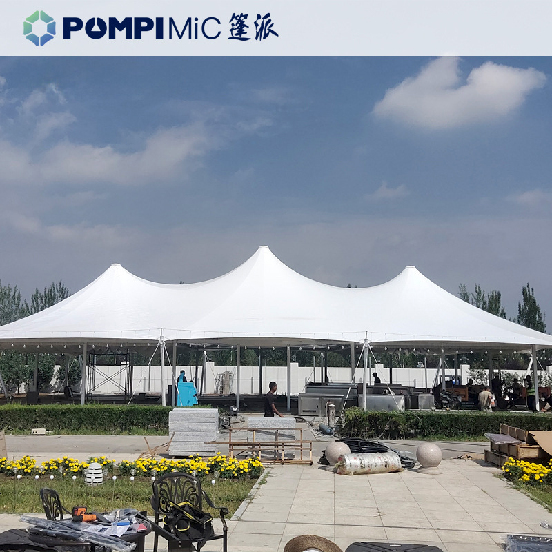 酒店帐篷2024款营地基地PVDF膜结构活动抗风稳固餐饮帐篷