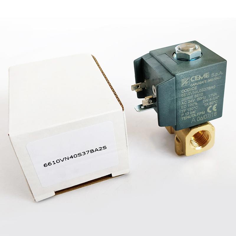 G1/4控制电磁阀 意大利CEME 6610VN40S37BA2 切割机电磁阀AC24V