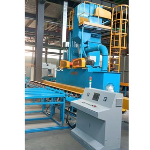 鋼瓶拋丸機 油田用管道防腐清理 內(nèi)外壁管道清理