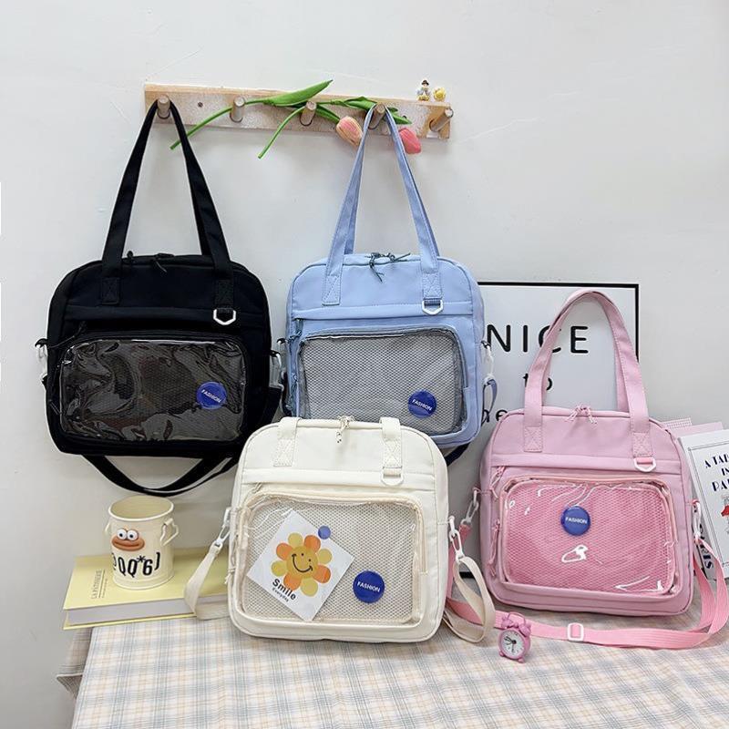 学院风JK少女制服包日系ins软妹高颜值简约百搭PU斜挎包吧唧痛包