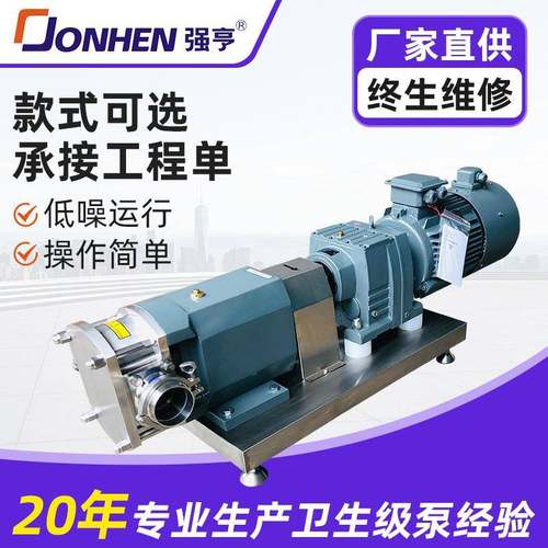 变频变速齿轮泵电动工业级纯铜电机转子泵肉酱火锅香菇酱