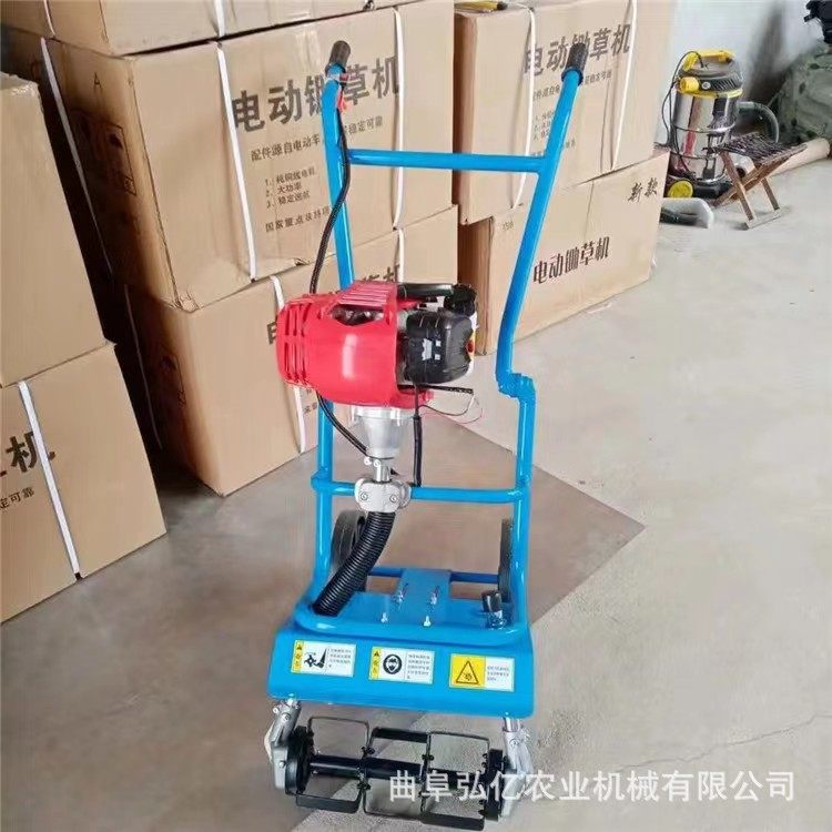 新型汽油推车锄草机菜园地无死角除草机防缠绕高转速松土碎草机