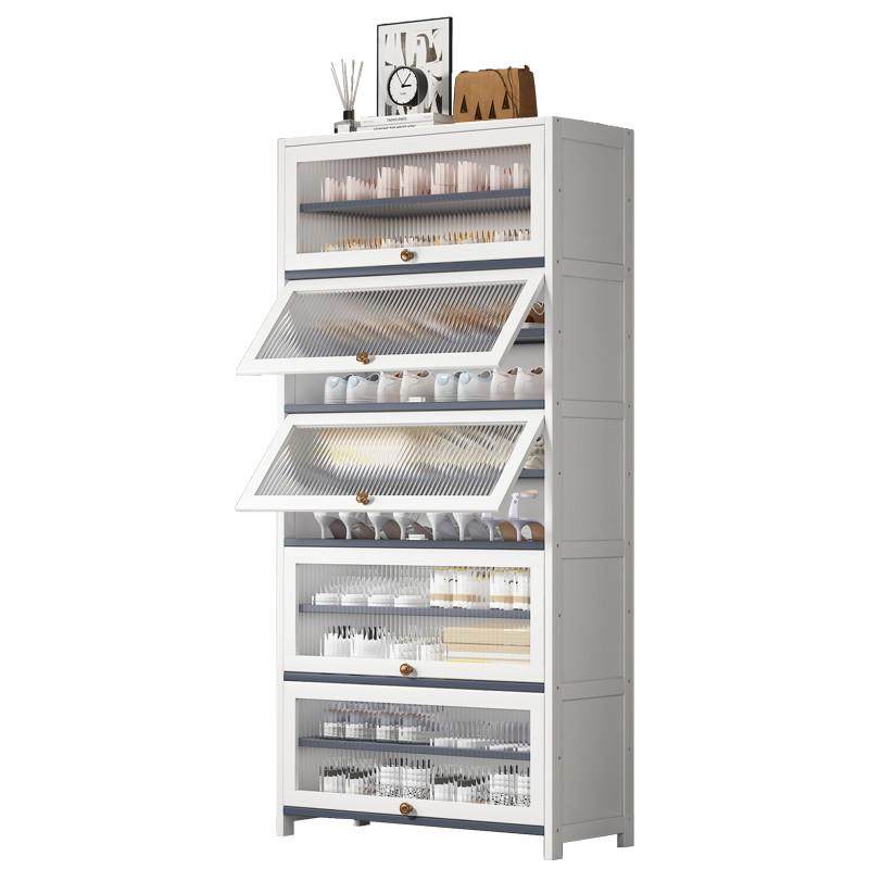 2023新款爆款白色奶油风鞋架子带门鞋柜学生宿舍入户家用门口实木,住宅家具,折叠/组合鞋架,淘宝优惠券,粉丝福利购,淘宝优惠卷