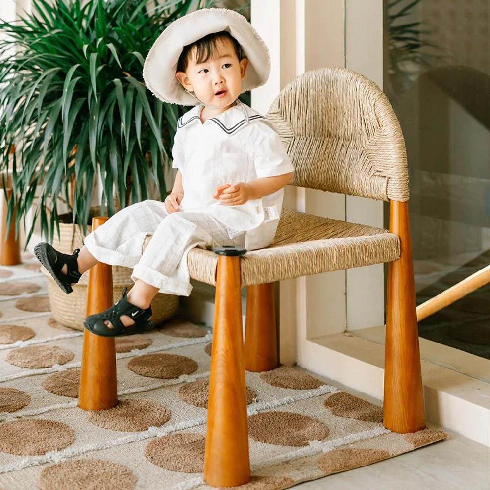 北欧中覆古原实木海蒂草绳椅家用靠背藤编织餐桌椅新款咖啡厅凳子,住宅家具,餐椅,淘宝优惠券,粉丝福利购,淘宝优惠卷