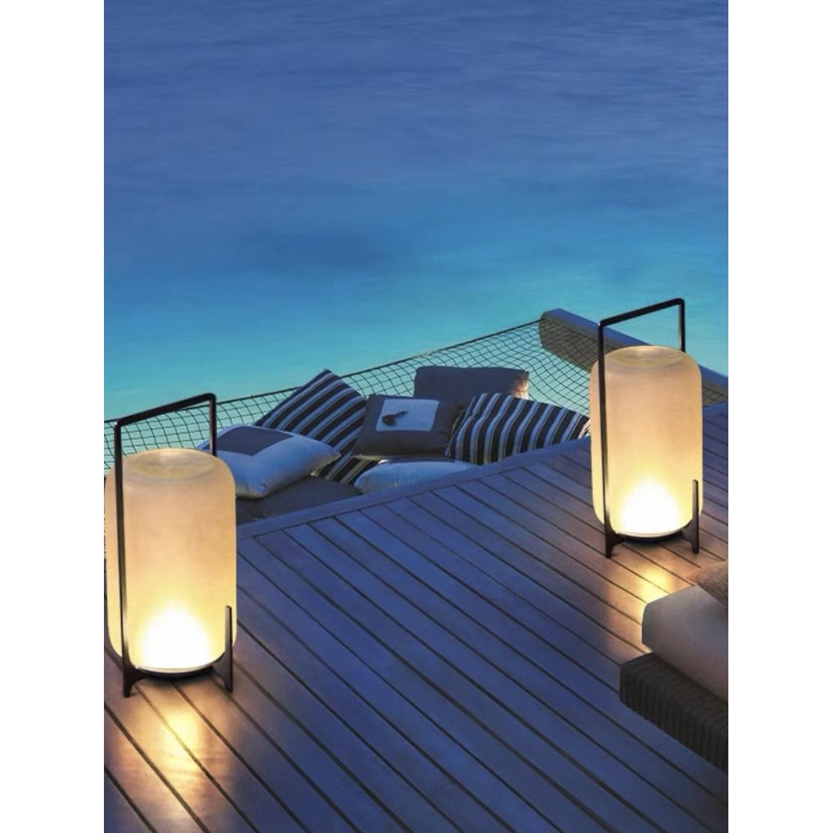 庭院太阳能户外灯充电手提台灯露营氛围餐桌灯露台防水草坪落地灯