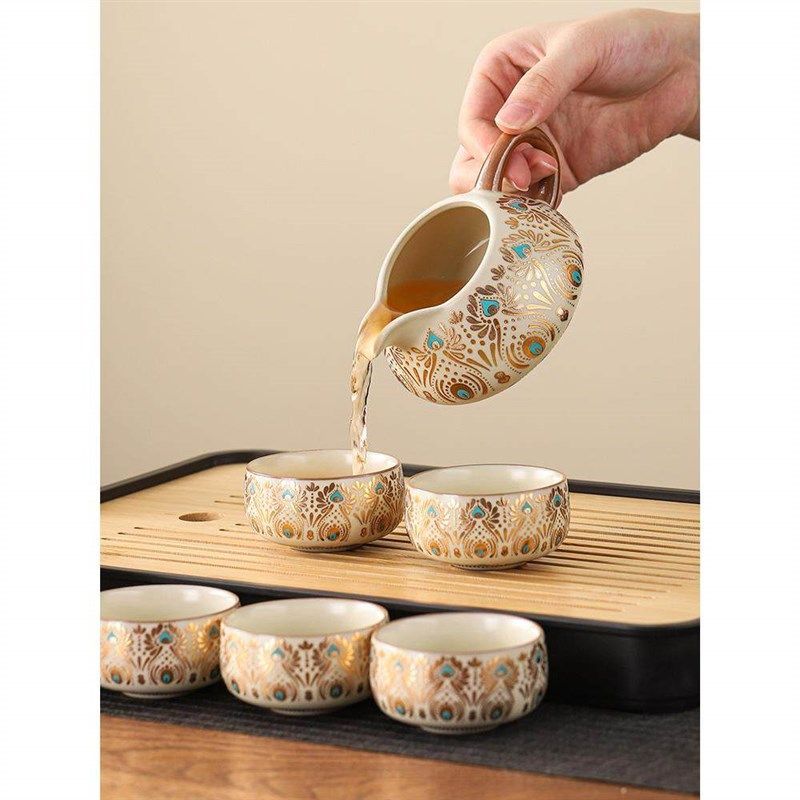 汝窑公道杯陶瓷分茶器茶海功夫茶具配件泡茶工具大全全瓷茶漏高档,餐饮具,公道杯,淘宝优惠券,粉丝福利购,淘宝优惠卷