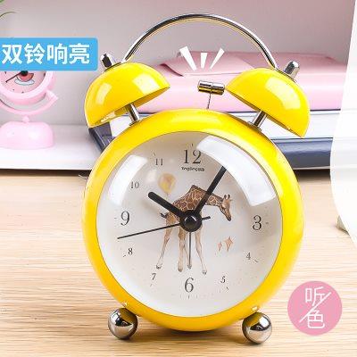 超大声音闹钟学生用静音床头创意个性懒人简约儿童可爱卧室闹铃小