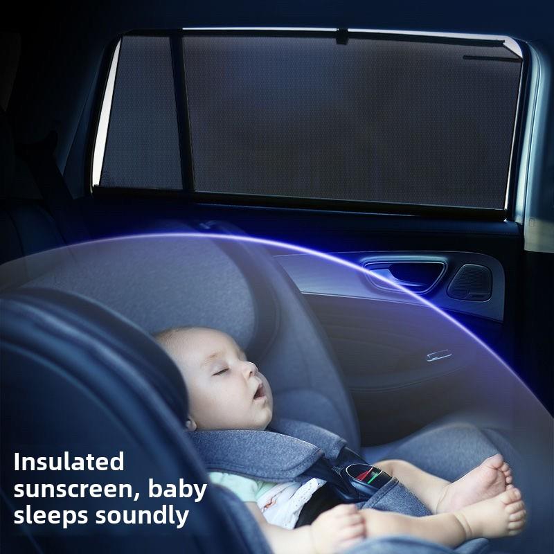 Bydxia专用汽车自动伸缩遮阳汽车窗帘可调遮光隐私汽车神器