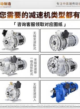 B150-11KW列XDMB02/04/8系减速机卧式速无极电调机齿M轮减速器 齿