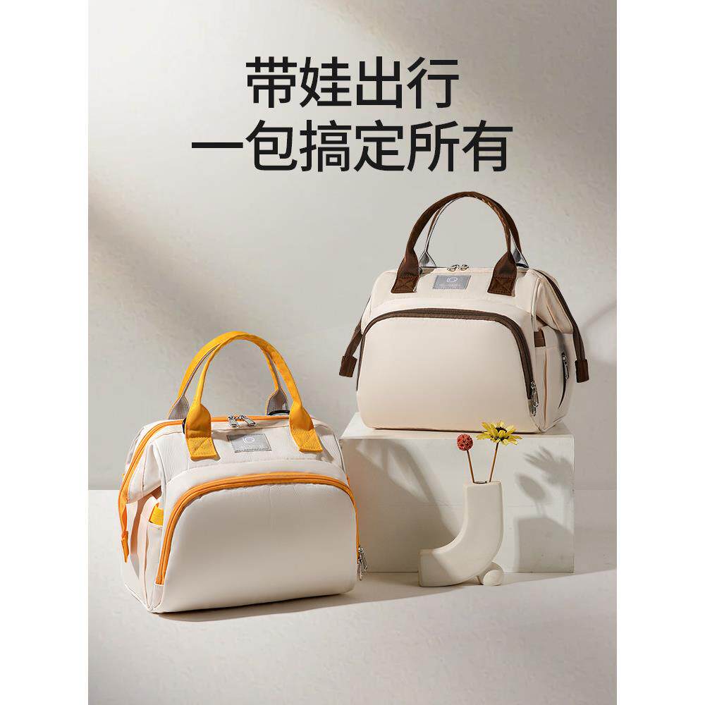 多功能妈咪包小号轻便单双肩手提大容量母婴外出遛娃婴儿推车挂包
