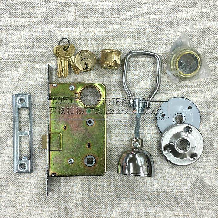 老式铁门锁 防盗门锁 老款金属门锁 带拉环门锁 球形铁门锁