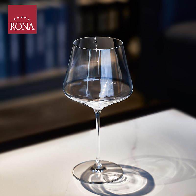 RONA洛娜家用红酒杯子优胜勃艮第红酒杯高脚杯水晶玻璃葡萄酒杯