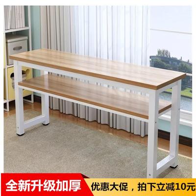 可定制尺寸定做长条双层窄桌靠墙家用置物架简易书卧室电脑办公桌