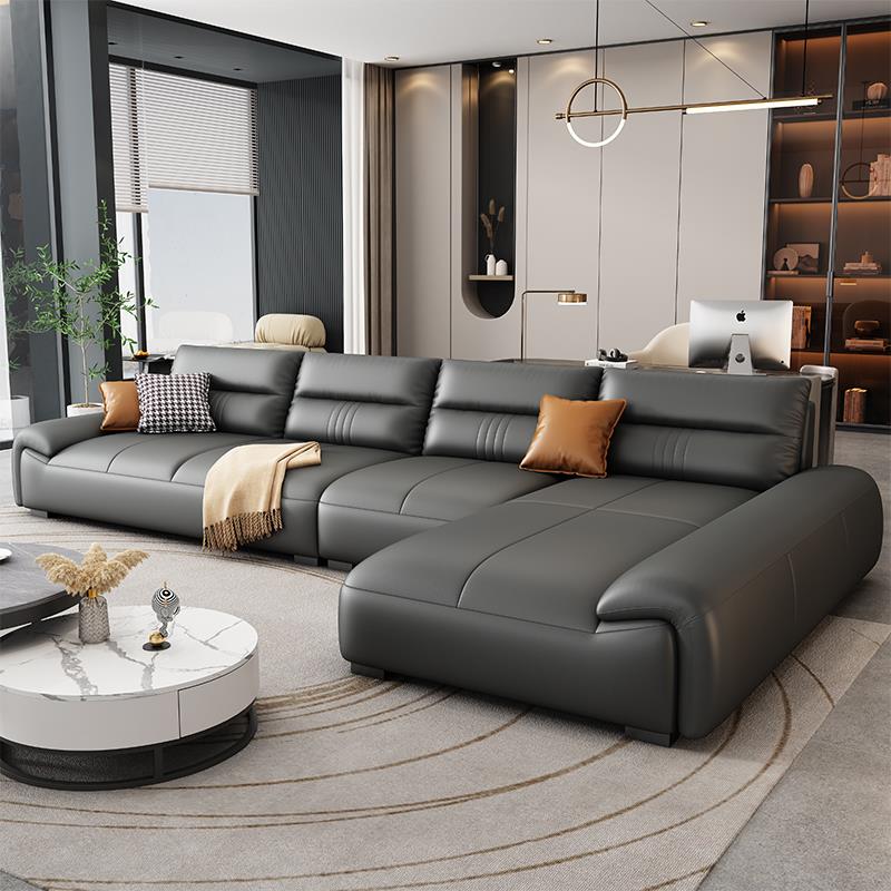 免洗抗菌科技布艺现代简约猫抓布乳胶小户型贵妃沙发客厅2024新款