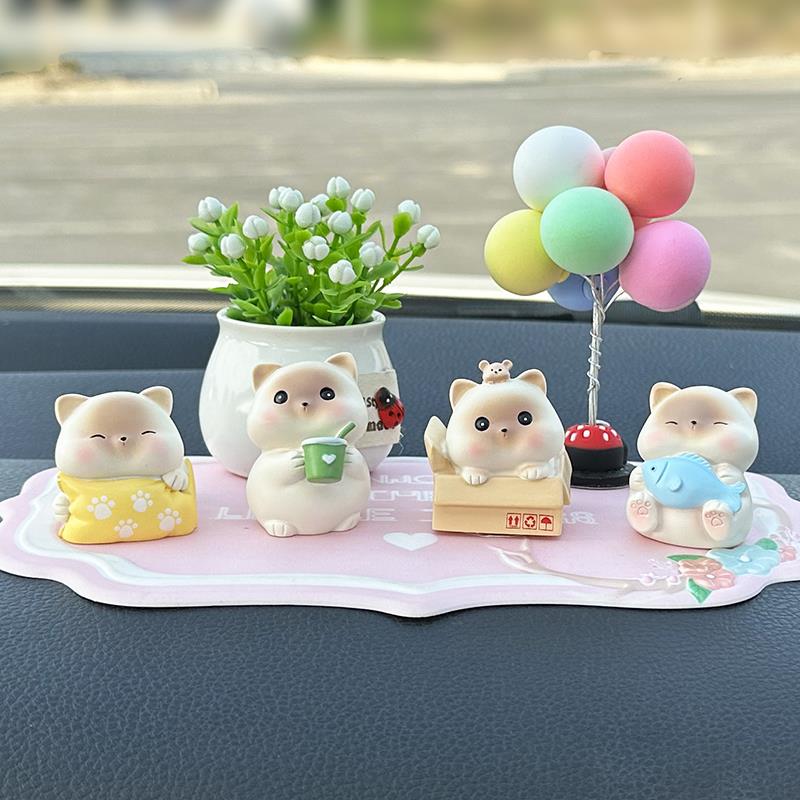 可爱小猫咪网红车内饰品创意汽车摆件车载中控台装饰车上用品女神