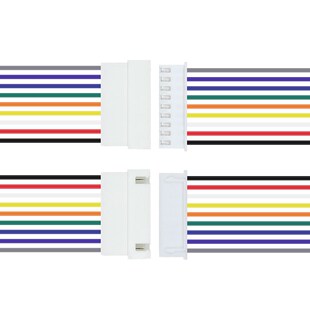 XH254电子线间距254mm 2/3/4/5/6/7/8/9P公头U/母头端子线连接