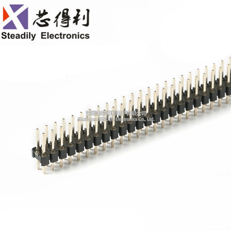单排针 双排针 1*40P/2*40P 间距254mm 直针R/弯针 铁/铜针 整包