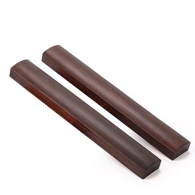 黑梓木压纸镇尺镇纸原木学v生书法国画专用黑檀木实木压尺书镇定