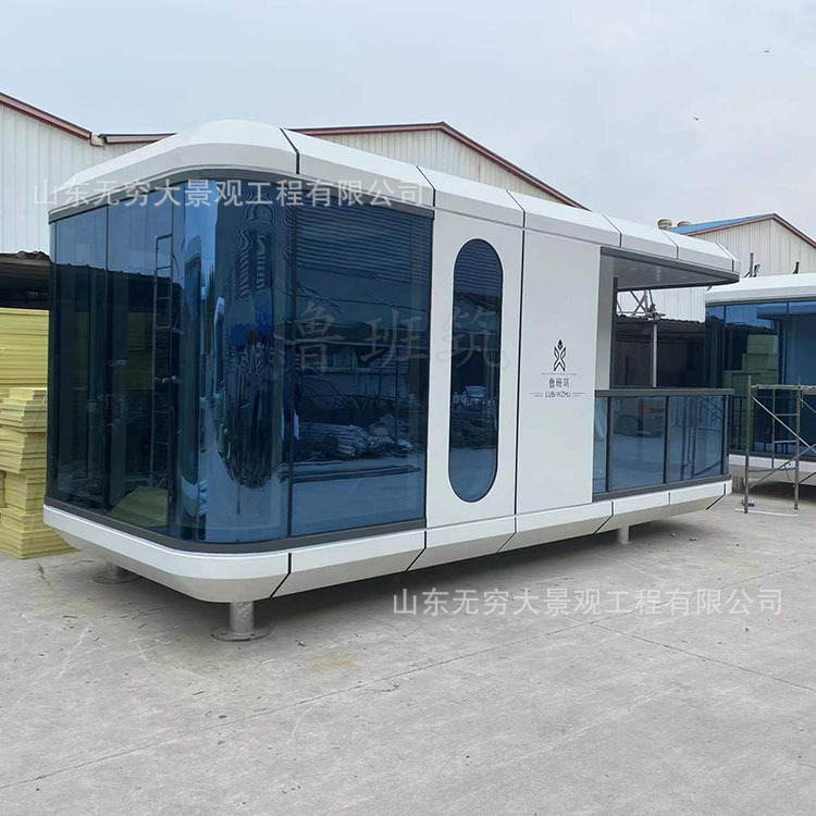 集成太空舱房屋景区轻钢可移动方舱室外活动酒店房智能语音星空房