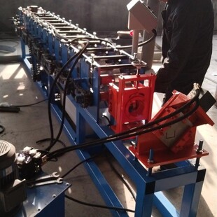 百隆压瓦机门框生产设备彩钢板U型槽冷弯机器厂家边框门框成型机