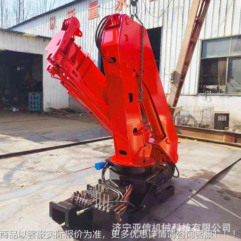 车用折臂吊随车吊5吨折叠式机臂 吊重会车载式GCL折协叠起重机