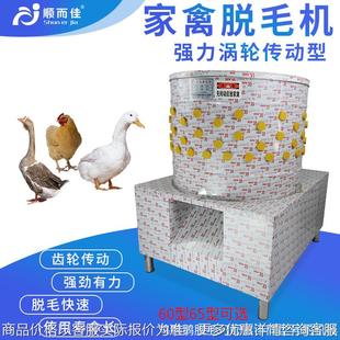 65型齿轮传动三鸟脱毛机鸡鸭鹅脱毛机家禽乳鸽拔毛机鸭鹅涡轮型