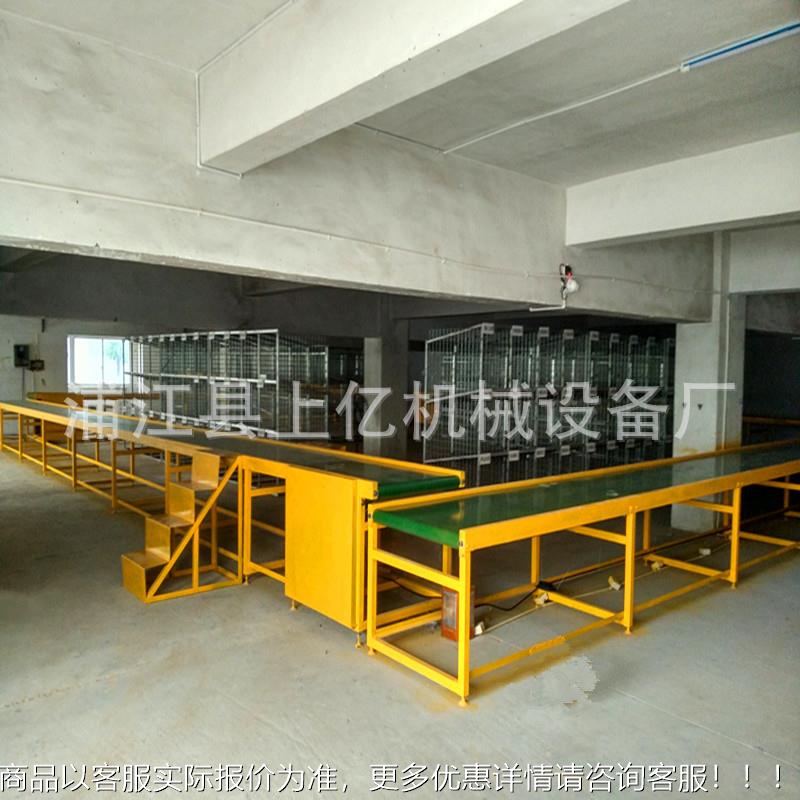 环形皮输带转弯升降SY-L1000转弯机送机线弯道u型皮带流水环形皮