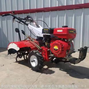 新款柴油马四驱旋耕机大力汽油土耕松地机 小LVI 型除草开沟微耕