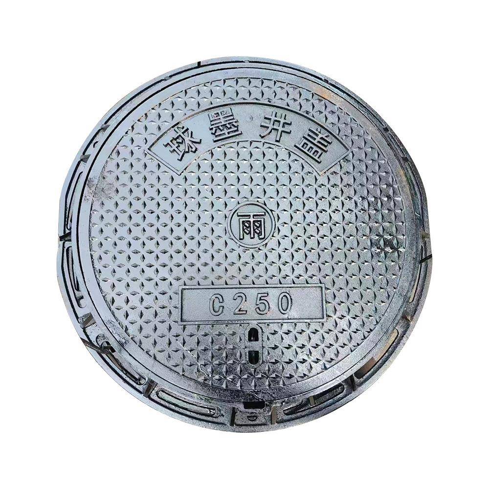 800国标球墨铸铁井盖铸铁圆井盖重型雨水窨井污水下水道阴井盖厂