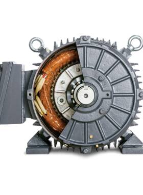 三相异步电机T112M4极230/480V厂家直供高效变频电机UL/CE