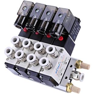 厂家亚德客4v210一08电磁阀组气动阀24V气缸控制阀220V电子阀配件