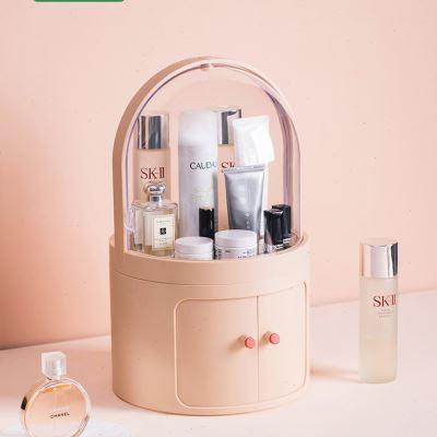 红面化物纳网物透尘品品储明鸣i护架红肤桌防妆物置刷收口妆盒化
