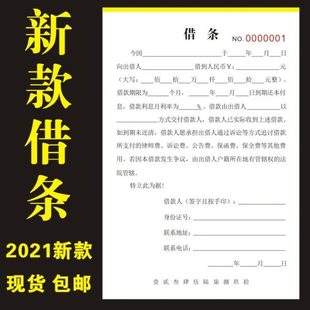 借款正规借条单据律师个人欠条本欠款单认可通用收据担保合同民间