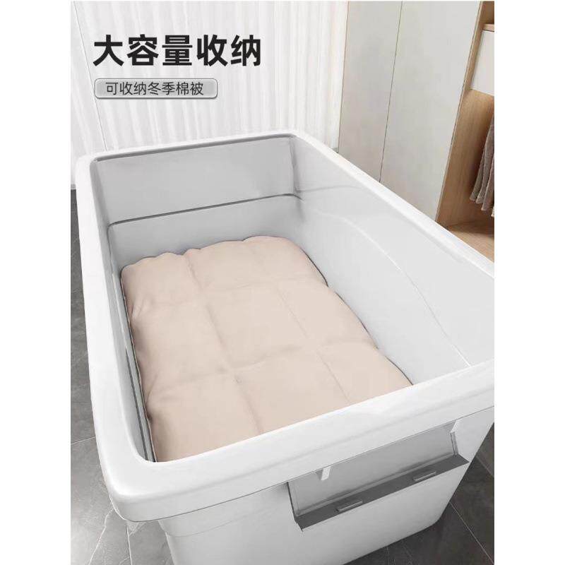 玩具收纳塑料大容量透明收纳箱家用储物盒宝宝衣服裤子整理箱户外