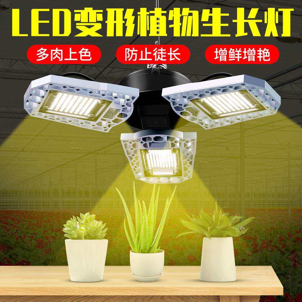 LED全光谱植物生长灯可变形折叠植物灯室内兰花草莓葡萄种植补光