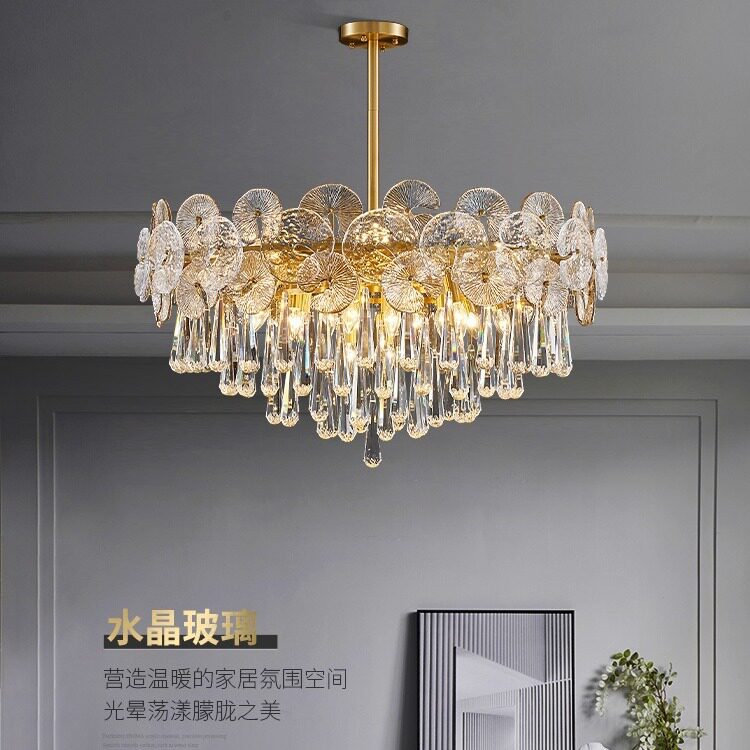 跨境新款轻奢水晶灯吊灯后现