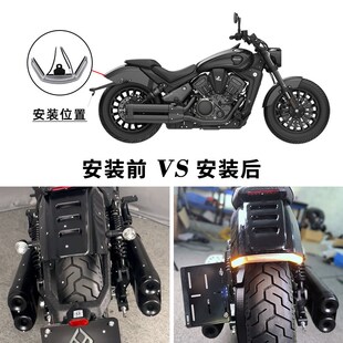 适用奔达黑旗500改装尾灯 LED左I右转向灯 黑旗500配件