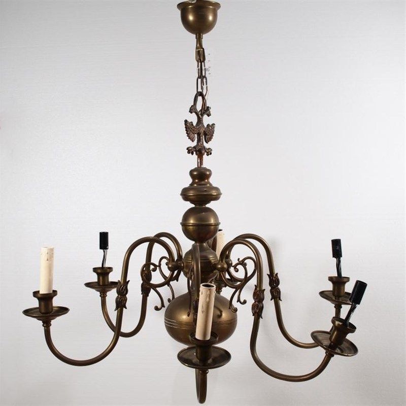 西洋古董铜器全铜烛台老式6头吊灯欧式客厅民俗灯具改电道具挂件,家装灯饰光源,客厅吊灯,淘宝优惠券,粉丝福利购,淘宝优惠卷