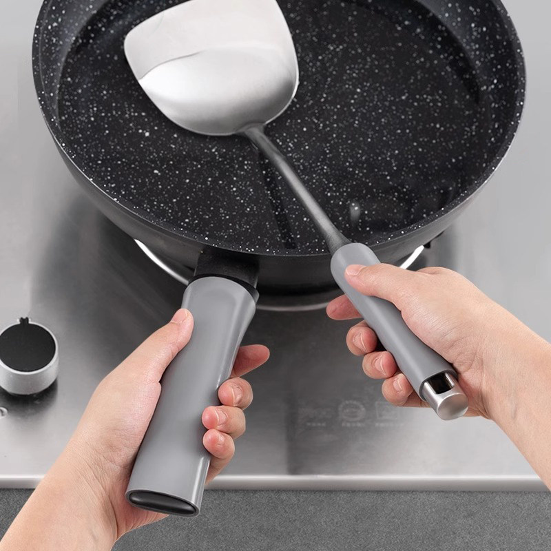 锅铲铁锅把手防烫套橡胶硅胶隔热套锅防滑炒锅手柄套加厚耐热套