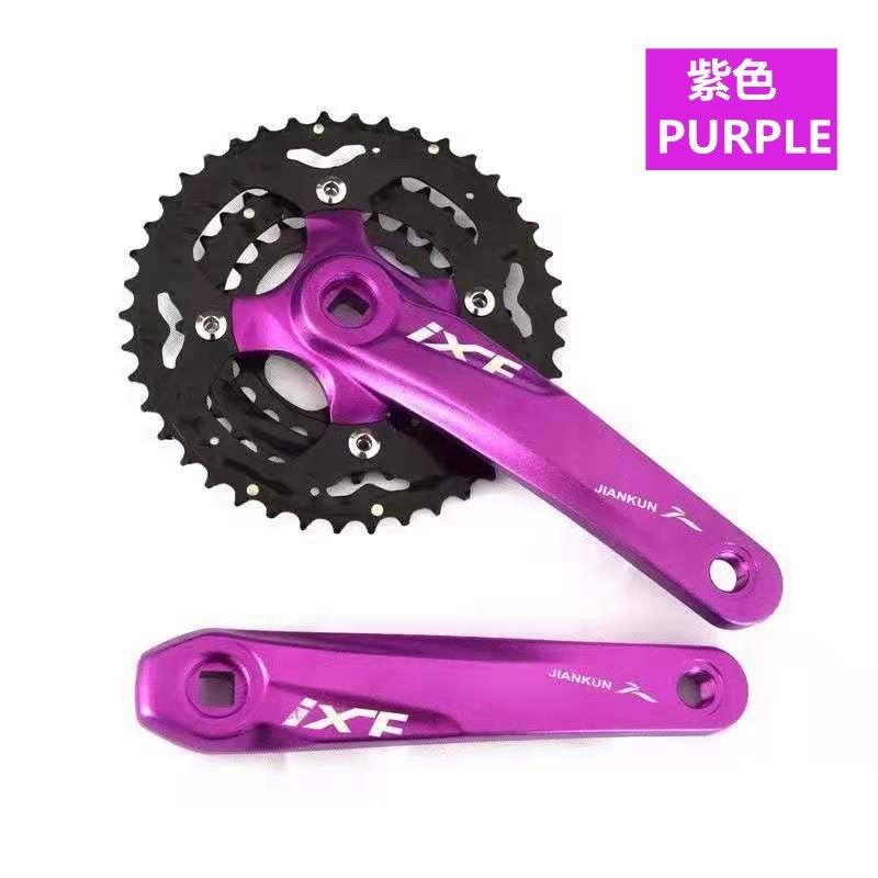 IXF三片方孔牙盘27 30 33 36速山地车变速齿轮 24-32-42T自行车轮