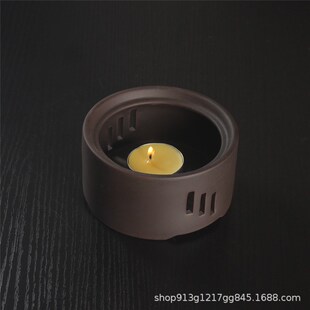 日式蜡烛煮茶炉温茶器底座家用茶壶加热温茶炉功夫茶道零配热茶暖